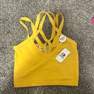 Buckle Yellow Camisole Top